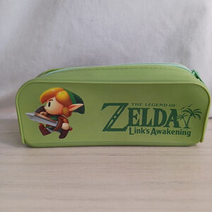 Nintendo Legend Of Zelda Links Awakening Silicone Pouch Green Boy Zip